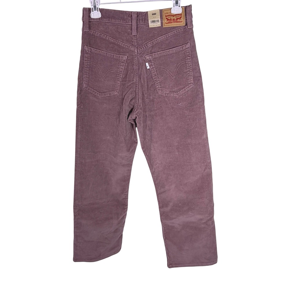 NWT Levi's Ribcage Straight Ankle Corduroy Jeans Rose Taupe 29x27 High Rise - Picture 6 of 10
